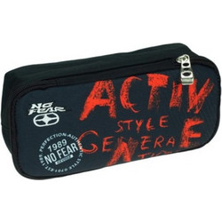 No Fear Active Κασετίνα με 2 Θήκες Μπλε 348-15141