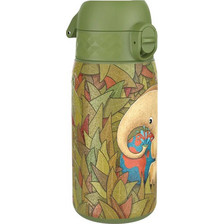 Ion8 Slim Elephant Παιδικό Μπουκάλι Ανοξείδωτο BPA Free Χακί 400ml