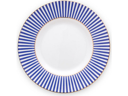 Pip Studio Πιάτο Γλυκού Πορσελάνης Royal Stripes 12cm 51001243
