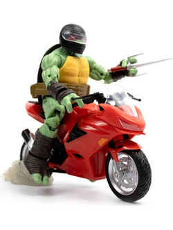 The Loyal Subjects Teenage Mutant Ninja Turtles Raphael With Motorcycle 13cm