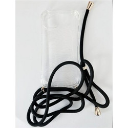 Mercury Strap Back Cover Transparent / Black (iPhone 12 Pro Max)