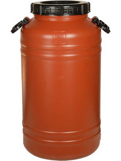 Βαρέλι πλαστικό με χειρολαβές 75 lt