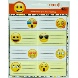 Gim Σχολικές Ετικέτες - Name Labels EMOJI Σετ 16τμχ 775-50046