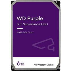 Western Digital Purple 6TB HDD Σκληρός Δίσκος 3.5" Sata 3 5400rpm με 256MB Cache