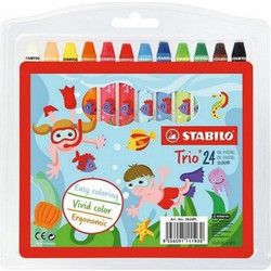 ΠΑΣΤΕΛ STABILO TRIO ΣΕΤ 24 ΧΡΩΜΑΤΩΝ 2624