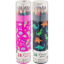 24 Colouring Pencils In Tube 2 Σχέδια - 1 τμχ (150023)