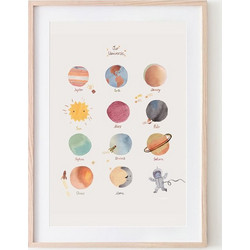 Mushie Space poster - Large 50 x 70