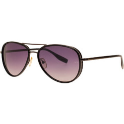 Gian Marco Ventouri GMV531 07/04 Ανδρικά Γυαλιά Ηλίου Aviator Κοκάλινα Μεταλλικά Μαύρα με Μωβ Degradee Φακό