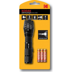 Kodak Ultra 290 Black Φακός Μπαταρίας Led Αδιάβροχος IP64 290lm