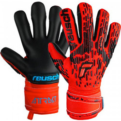 Reusch Attrakt Freegel Silver Παιδικά Γάντια Τερματοφύλακα με Προστατευτικά Μαύρα Κόκκινα 5370235 3333