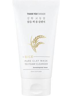 Thank You Farmer Rice Pure Clay Κρεμώδης Μάσκα Προσώπου με Άργιλο 150ml