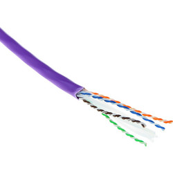 Intronics U/UTP Cat.6a Καλώδιο Δικτύου Ethernet 305m Purple