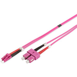 Digitus LC-SC Καλώδιο Οπτικής Ίνας 3m Purple