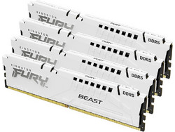 Kingston Fury Beast 64GB (4X16GB) DDR5 RAM 5200MHz C40 White