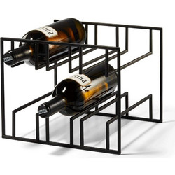 Κάβα Ποτών 6 Θέσεων Cubo 236005 28x25,4x20,3cm Black Philippi Ατσάλι