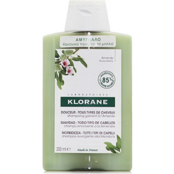Klorane Lait D' Amande Σαμπουάν για Όγκο & Επανόρθωση για Λεπτά Μαλλιά 200ml