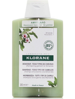 Klorane Lait D' Amande Σαμπουάν για Όγκο & Επανόρθωση για Λεπτά Μαλλιά 200ml