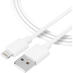 Data Cable Tactical 014 Lightning to USB 2.0 Smooth Thread Cable 1m White