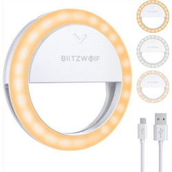 BlitzWolf BW-SL0 Pro Clip-On Ring Light με 600mAh Μπαταρία 1000 Lumens ΛευκόΚωδικός: 27875182