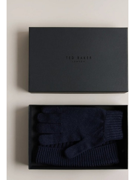 TED BAKER FRAIRS Rib Stitched Hat and Glove Box...