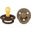 BIBS Colour Πιπίλες Καουτσούκ 0m+ Mocha Dark Oak 2τμχ