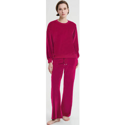Vamp Σετ Γυναικείες Πιτζάμες Χειμωνιάτικες Βαμβακερές Φούξια 19390