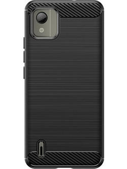 Carbon Case silicone case for Nokia C110 - black