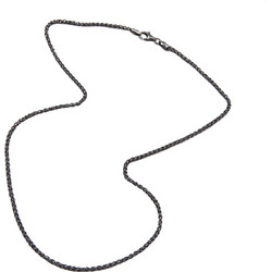 TRIBUTE, 925, ασημένια, καδένα, unisex, 42m, SPIGA οξειδωμένη, 2mm με άσπρο, επιπλατίνωμα, χωρίς, νικέλιο,/ΑΣΗΜΙ - 030005201