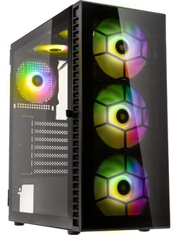 Kolink Observatory HF Glass ARGB Black Gaming Midi Tower Κουτί Υπολογιστή RGB με Πλαϊνό Παράθυρο
