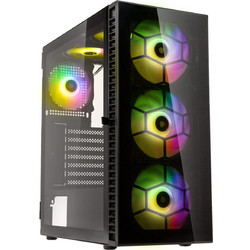 Kolink Observatory HF Glass ARGB Black Gaming Midi Tower Κουτί Υπολογιστή RGB με Πλαϊνό Παράθυρο