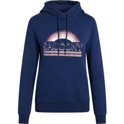 Saucony Rested Hoody Γυναικείο Αθλητικό Φούτερ με Κουκούλα Navy Μπλε SAW800385-SDA2