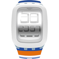 Swatch Touch Digiwhale Ψηφιακό Γυναικείο Ρολόι με Πολύχρωμο Καουτσούκ Λουράκι SURS102