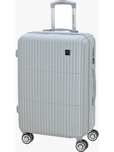 Bartuggi 724-518 Βαλίτσα Μεγάλη 75x47x33cm με 4 Ρόδες Ασημί