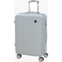 Bartuggi 724-518 Βαλίτσα Μεγάλη 75x47x33cm με 4 Ρόδες Ασημί