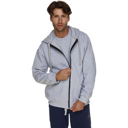 Bodymove Ανδρική Ζακέτα Φούτερ με Κουκούλα και Φερμουάρ Γκρι 173