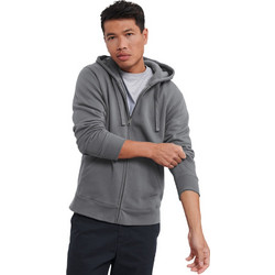 Russel Athletic Authentic ped Ανδρική Ζακέτα Φούτερ με Κουκούλα και Φερμουάρ Γκρι R-266M-0