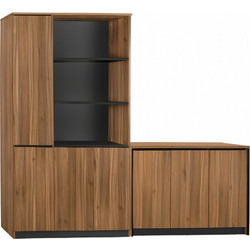 HomeMarkt Supreme Βιβλιοθήκη 2τμχ 240x40x200cm HM11370