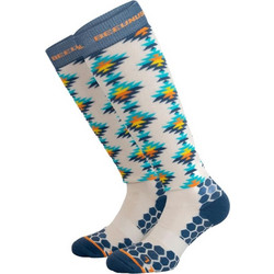 Bee Unusual Normal gets you Nowhere Ski Κάλτσες AS-230731 - White / Blue