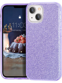Θήκη iPhone 13 Forcell Glitter Shine Cover Hard Case -Μωβ