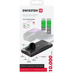 SWISSTEN POWER BANK 10000 mAh 2in1 FOR APPLE WATCH AND MAGSAFE