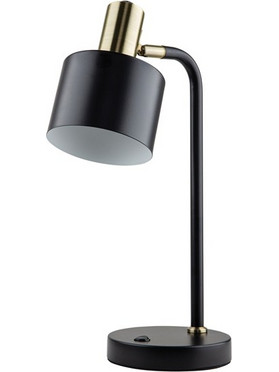 RAVENNA Επιτραπέζιο Φωτιστικό Carlos Black And Antique Brass 25 x 15 x 42