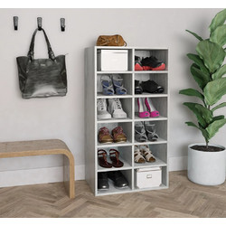 vidaXL Παπουτσοθήκη Ξύλινη Δρυς Μ54xΠ34xΥ100.5cm 800400