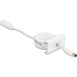 DELOCK module καλώδιο τροφοδοσίας Easy 45 81377 ανασυρόμενο 50cm σε λευκό χρώμα - 81377