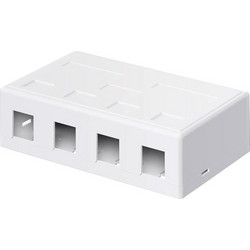 GOOBAY Keystone κυτίο 79376 για 4x θύρες δικτύου σε λευκό χρώμα - 79376