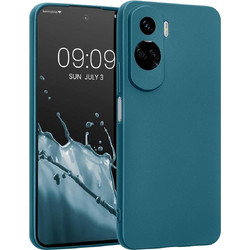 KWmobile Θήκη Σιλικόνης Honor 90 Lite με Πλαίσιο Κάμερας - Metallic Caribbean Blue (61745.251)