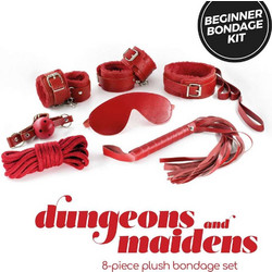 Crushious Dungeons Maidens Bondage BDSM Set Κόκκινο