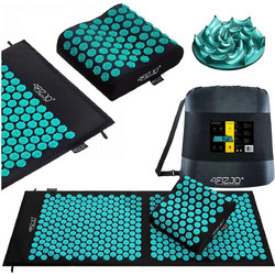 4FIZJO Accupressure Mat / Στρώμα Βελονισμού Με Μαξιλαράκι Black/Blue (110x42) - 3874
