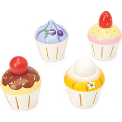 Le Toy Van Ξύλινo Σετ 4 Cupcakes TV331