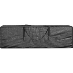 vidaXL Τσάντα Αποθ. Μαξιλαριών Κήπου Μαύρη 135x40x55 εκ. Πολυαιθυλένιο 319345