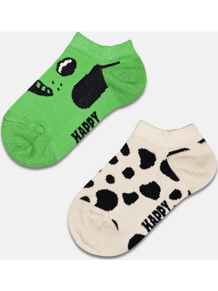 Happy Socks Kids 2-Pack Dog Low Socks P000822 MULTICOLOR